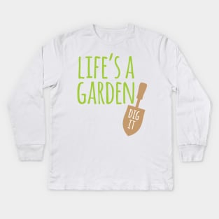 Garden Dig It Kids Long Sleeve T-Shirt